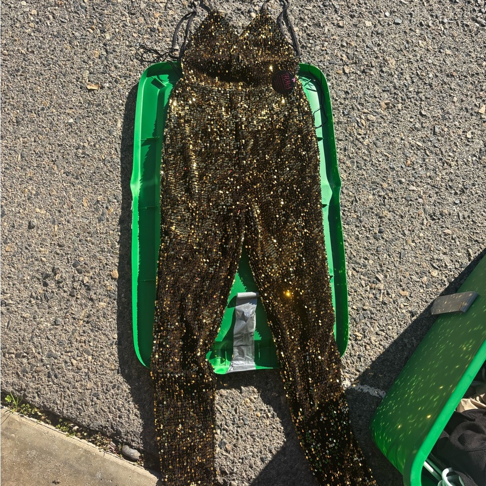 sequin body suit